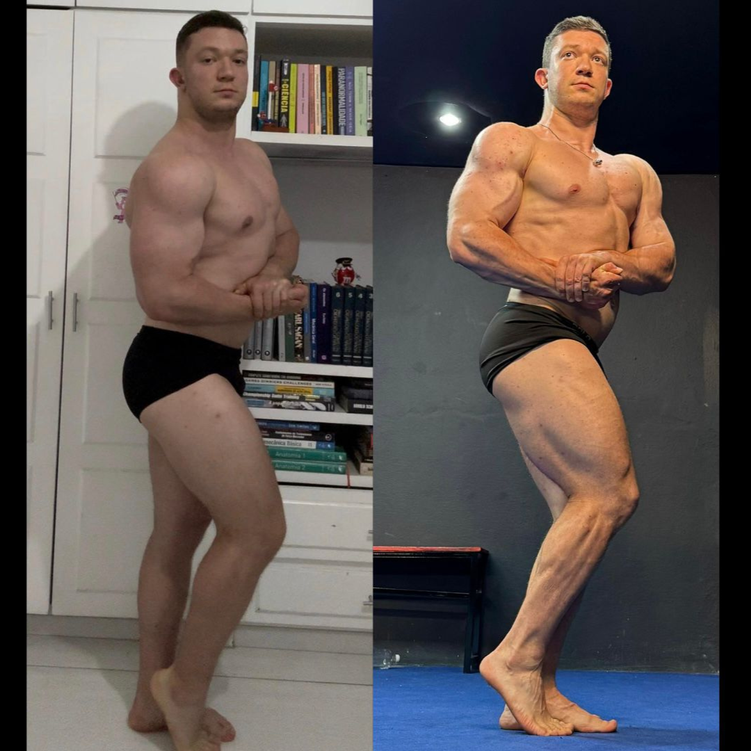 Reinaldo antes e depois